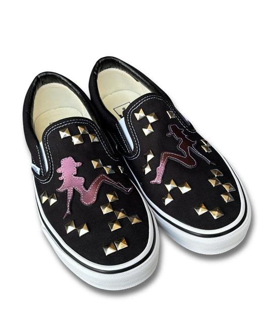 STUDDED MUFLAP SLIP-ONS