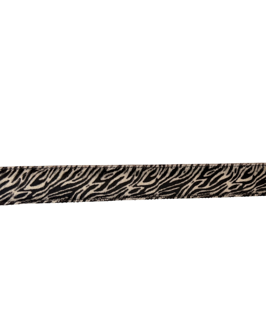 ZEBRA FUR LEATHER BELT