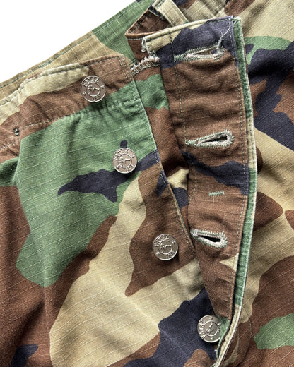 1/1 Reworked Vintage Military Leather Cargo Shorts