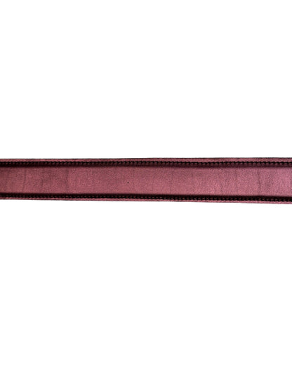 PURPLE METALLIC LEATHER BELT