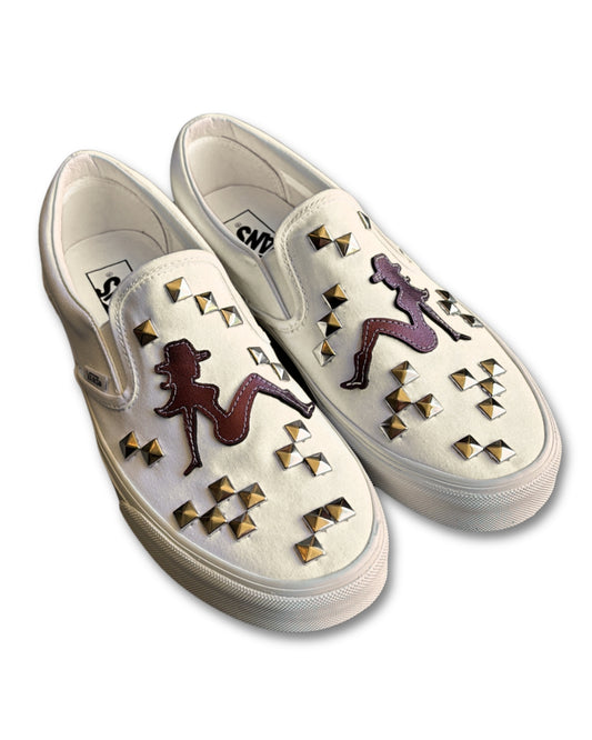 STUDDED MUFLAP SLIP-ONS