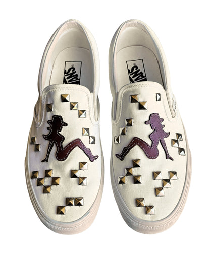 STUDDED MUFLAP SLIP-ONS