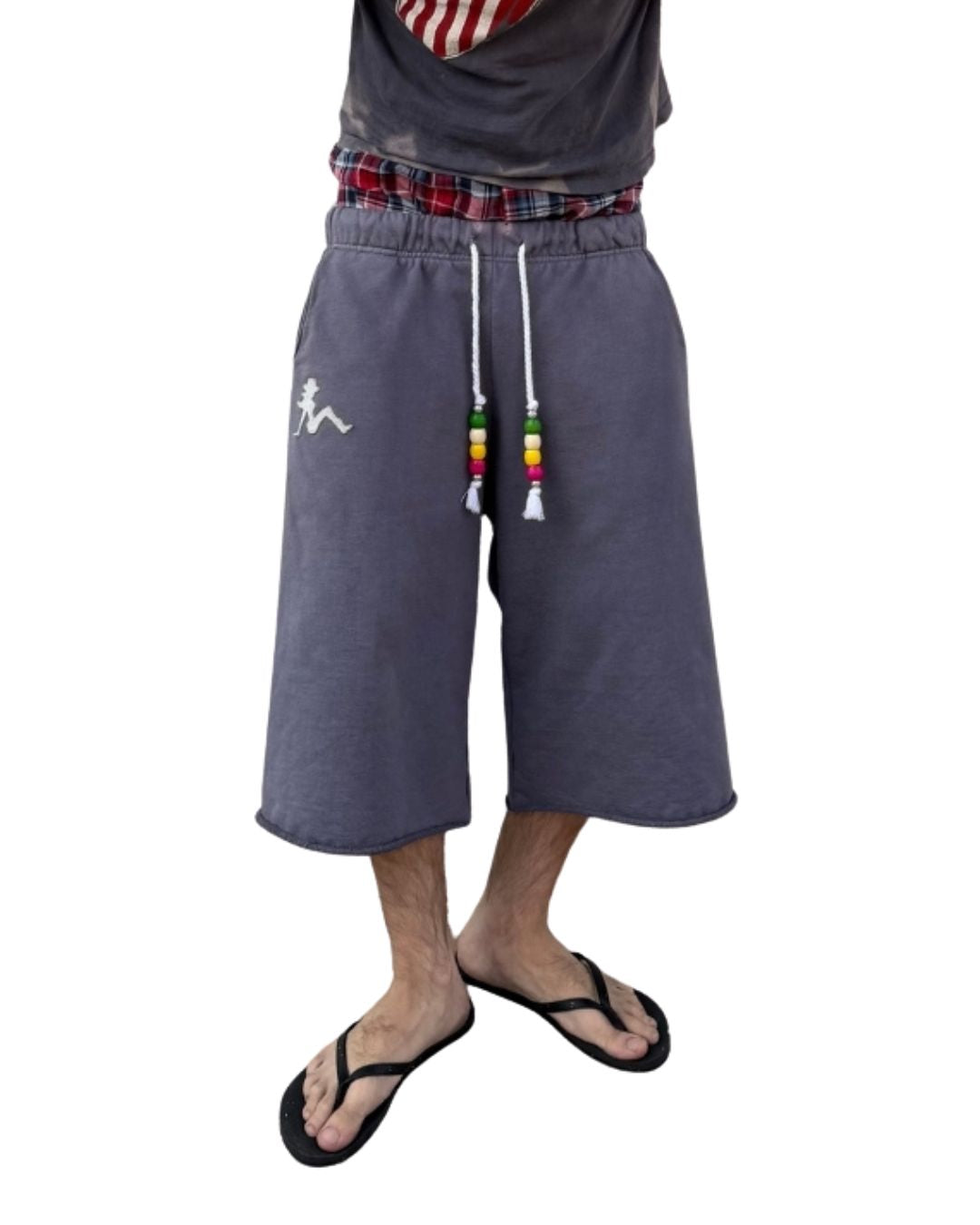 Beaded Sweat-Shorts