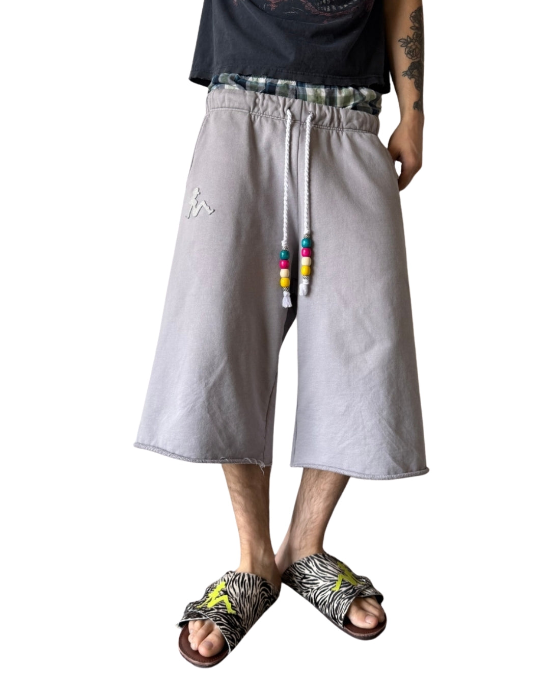 Beaded Sweat-Shorts